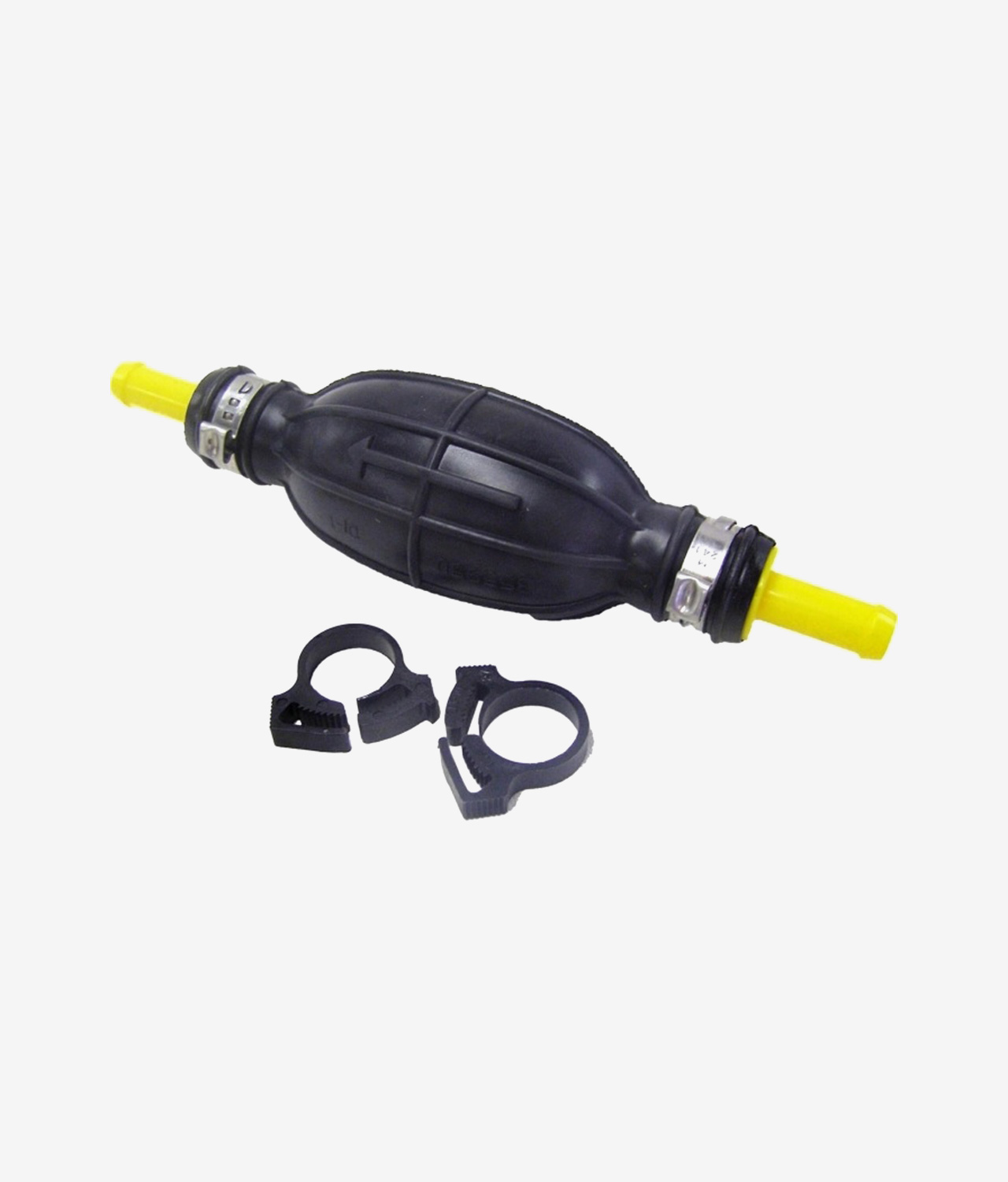 Genuine OEM Johnson/Evinrude primer bulb assembly designed to deliver reliable fuel flow for outboards. Available for 3/8" or 5/16" I.D. fuel hose.